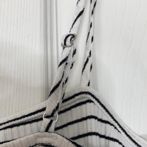 Mind Code black white stripped button up dress - Picture 12 of 17